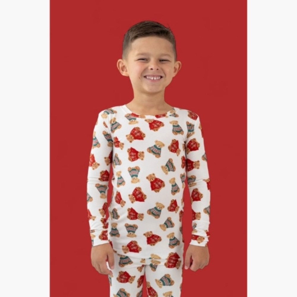 🎄Dream Big Little Co Bear Christmas Pajama Set 12-18 18-24 months 2T 3T
